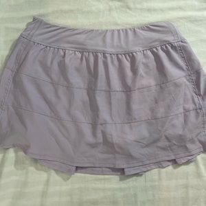 Purple mini tennis skirt